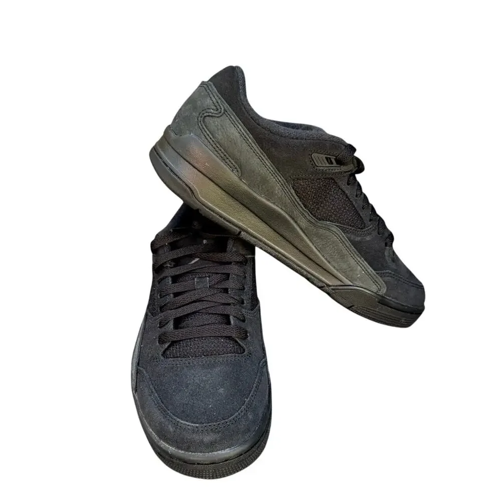 Jordan Flight Court - Black / Anthracite gray suede Men’s 8 Womens 9.5 EUC